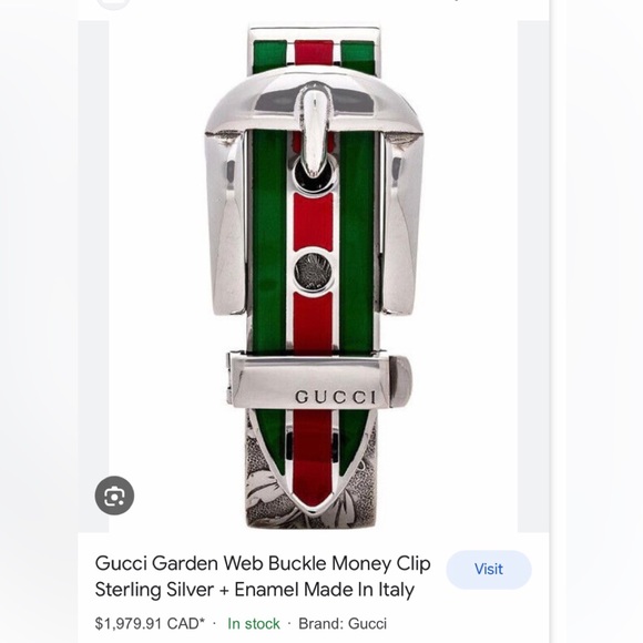 AUTHENTIC BNIB GUCCI MONEY/CARDS CLIP - Picture 9 of 10